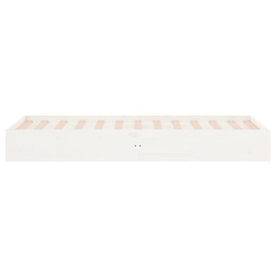 vidaXL Bed Frame White Solid Wood 90x190 cm Single | vidaXL.co.uk