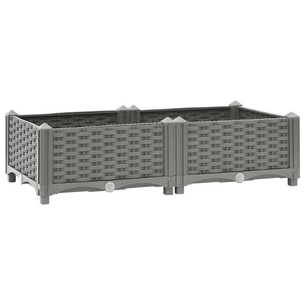 vidaXL Raised Bed 80x40x23 cm Polypropylene