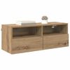 vidaXL TV Wall Cabinets Wall-mounted 2 pcs Artisan Oak 80 x 30 x 30 cm