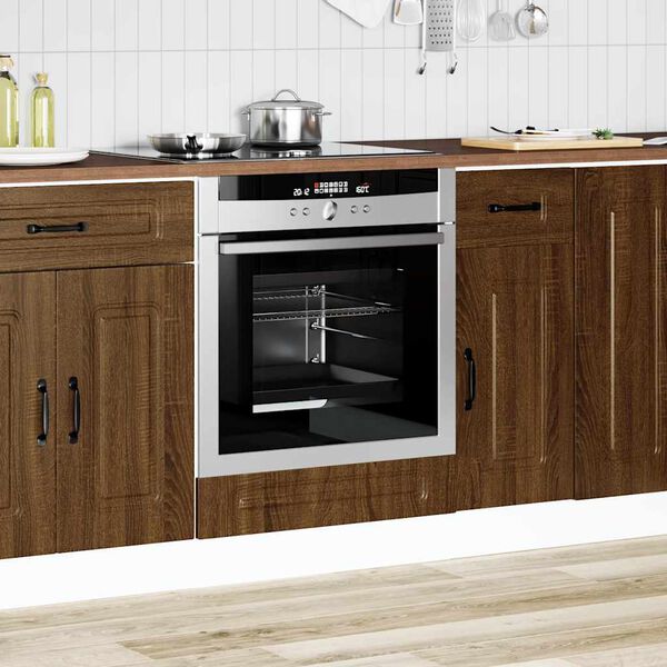 vidaXL Oven Cabinet Kalmar Brown Oak Engineered Wood