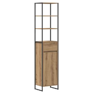 vidaXL Bathroom Cabinet Artisian Oak 40 x 30 x 180 cm Engineered Wood