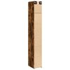 vidaXL Slim Storage Cabinet Smoked Oak 30x42.5x225 cm Engineered Wood