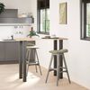 vidaXL Bar Table Legs 4 pcs Anthracite 110-112 cm Steel