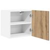 vidaXL Hanging Cabinet with Door Artisan Oak and White 40 x 31 x 40 cm