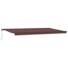 vidaXL Automatic Retractable Awning Brown 600x300 cm