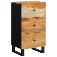 vidaXL Sideboard with 3 Drawers 40x33.5x75 cm Solid Wood Acacia