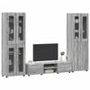 vidaXL TV Cabinet Set with Drawer FLORIN Grey Sonoma Engineered Wood