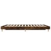 vidaXL Bed Frame without Mattress Smoked Oak 120x190 cm Small Double Engineered Wood