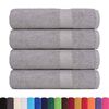 vidaXL Shower Towels 4 pcs "FROGN" Grey 70x140 cm 100% Cotton