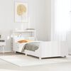vidaXL Bed Frame without Mattress White 90x190 cm Single Solid Wood Pine
