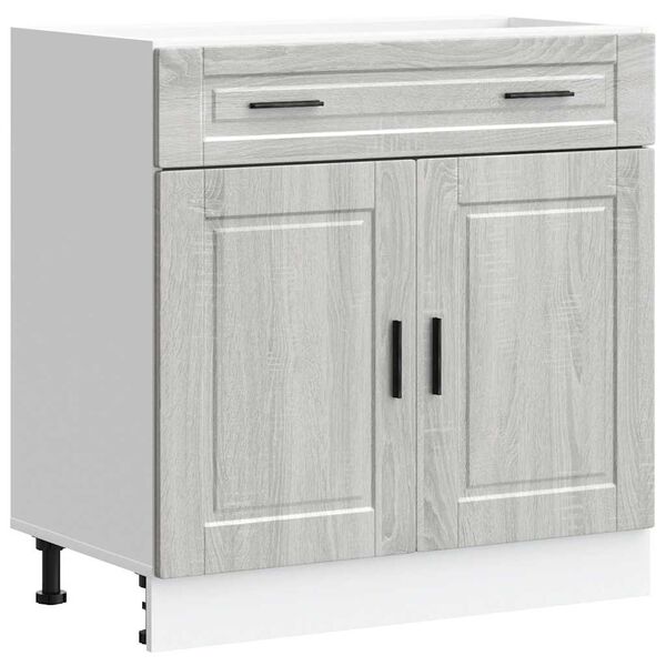vidaXL Kitchen Base Cabinet&nbsp;Porto Grey Sonoma Engineered Wood