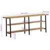 vidaXL Console Table 180x35x70 cm Solid Wood Mango