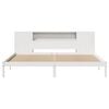 vidaXL Bookcase Bed without Mattress White 200x200 cm Solid Wood Pine