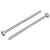 vidaXL Screw 2 pcs Silver M6 x 120 mm Steel