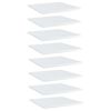 vidaXL Bookshelf Boards 8 pcs High Gloss White 40x40x1.5 cm Engineered Wood