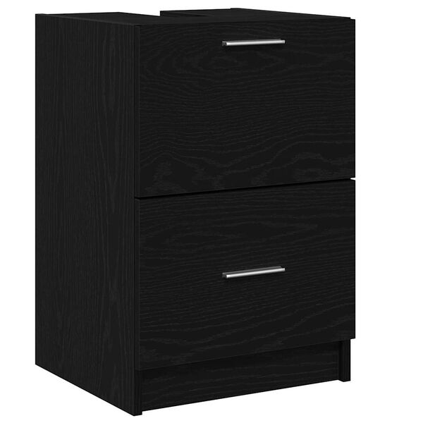 vidaXL Bathroom Cabinet Black Oak 40 x 37 x 59 cm Engineered wood