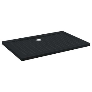 vidaXL Shower Base Tray with Dots Black 120 x 80 x 4 cm ABS
