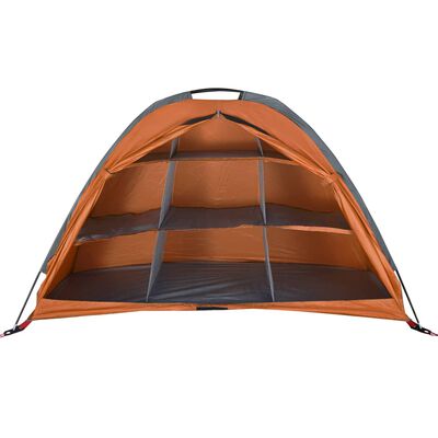 vidaXL Storage Tent 9 Compartments Grey and Orange Waterproof