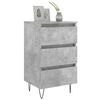 vidaXL Bedside Cabinets 2 pcs Concrete Grey 40x35x69 cm Engineered Wood