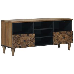 vidaXL TV Cabinet Brown 100 x 33 x 46 cm Solid Mango Wood