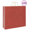 vidaXL Paper Bags 50 pcs with Handles Red 54x15x49 cm