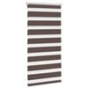 vidaXL Zebra blind 60.9x120 cm Fabric Width 56.7 cm coffee