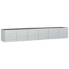 vidaXL Garden Raised Bed | Silver | Galvanised steel | Extra Long