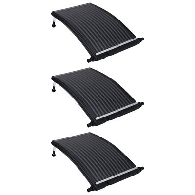 vidaXL Curved Pool Solar Heating Panels 3 pcs 110x65 cm