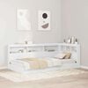 vidaXL Bookcase Bed with Headboard White 100 x 200 cm Engineered wood