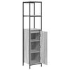 vidaXL Bathroom Cabinet with Shelves Grey Sonoma 36x35x165 cm