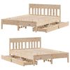 vidaXL Bed Frame without Mattress 140x200 cm Solid Wood Pine