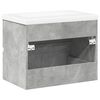 vidaXL 2 Piece Bathroom Furniture Set Concrete Grey Engineered Wood