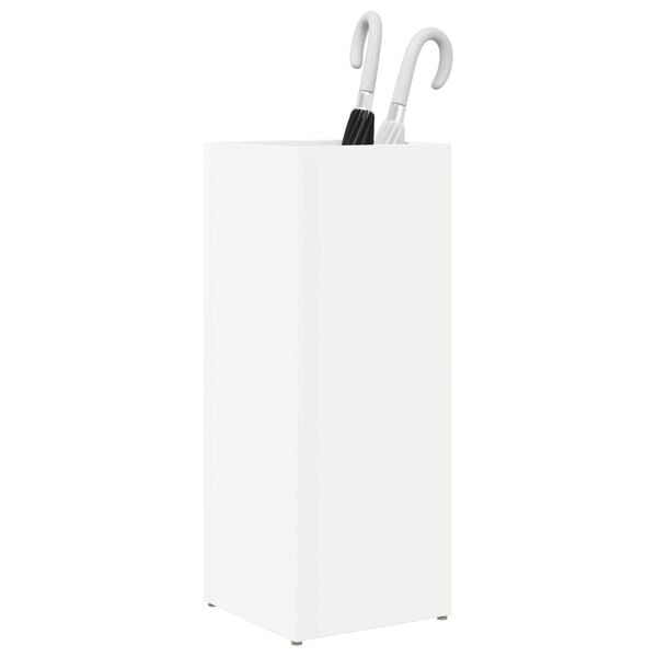 vidaXL Umbrella Stand White 25 x 24.5 x 64 cm Engineered Wood