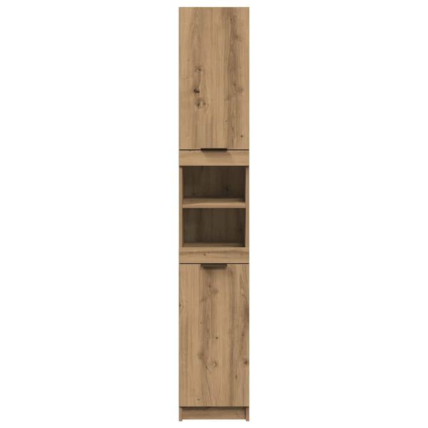 vidaXL Bathroom Cabinet Artisan Oak 32x34x188.5 cm Engineered Wood