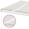 vidaXL Manual Retractable Awning with LED 600x300 cm Cream