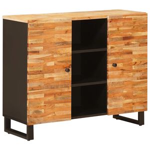 vidaXL Side Cabinet with Drawer Brown 90 x 33 x 75 cm Solid Mango Wood
