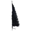 vidaXL Artificial Pre-lit Christmas Tree Black 180 cm PVC