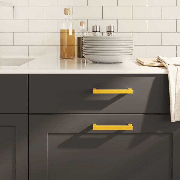 vidaXL Cabinet Handles 20 pcs Gold 128 mm Stainless Steel