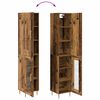 vidaXL Highboard 2 pcs Old Wood Engineered Wood
