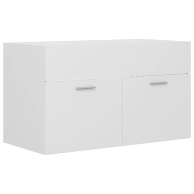 vidaXL Sink Cabinet White 80x38.5x46 cm Engineered Wood
