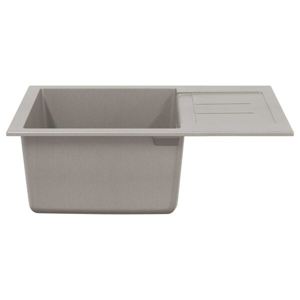 vidaXL Sink Grey 620 x 500 mm 80% Quartz and 20% Resin