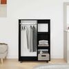 vidaXL Wardrobe Black Oak 80x40x110 cm Engineered Wood