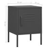 vidaXL Nightstands 2 pcs Anthracite 35x35x51 cm Steel