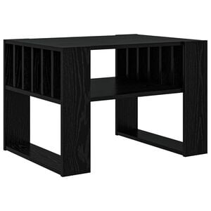 vidaXL Coffee Table Black Oak 66 x 49.5 x 45 cm Engineered Wood