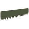 vidaXL Lawn Edging 10 pcs 103 x 25 cm Steel Olive Green