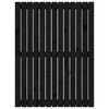 vidaXL Wall Headboard Black 82.5x3x110 cm Solid Wood Pine