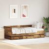vidaXL Daybed Frame with Drawers Old wood 90 x 200 cm Engineered wood