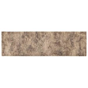 vidaXL Kitchen Rug Brown Concrete 150 x 45 cm 100% Polyamide Washable