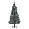 vidaXL Artificial Pre-lit Christmas Tree with Ball Set Green 240 cm