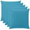 vidaXL Cushion Cover 6 pcs HEERLEN Light Blue 60 x 60 cm Polyester